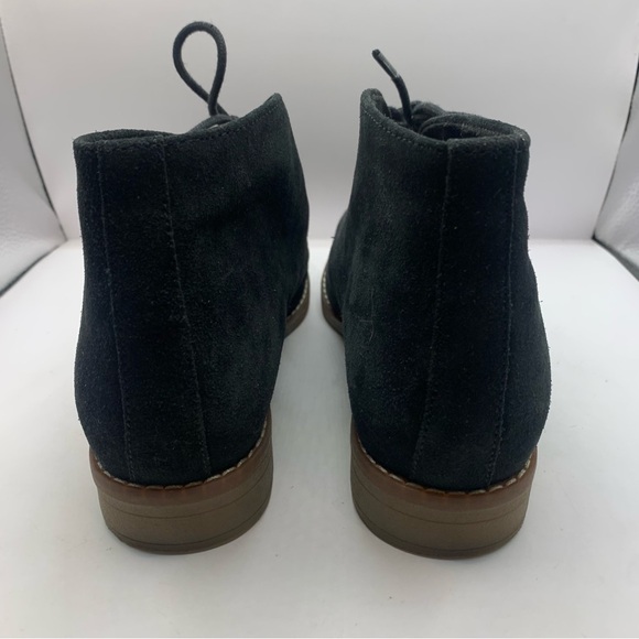Hush Puppies Boots  9.5 Moyen Chukka Ankle Lace Up Black Leather - Picture 6 of 9
